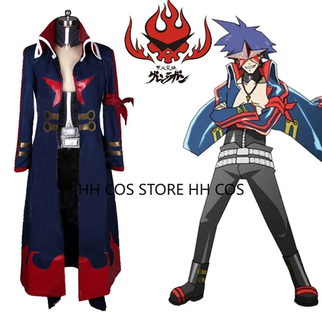 Simon Tengen Toppa Gurren Lagann Hooded Cloak Coat - AnimeBape