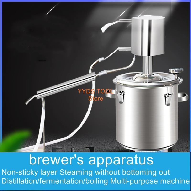 Food Grade Stainless Steel Home Distiller Traditional Sorghum Homemade Brewing Distillation Pure Dew