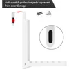 2 Pack Over The Door Hanger Hooks for Clothes Small Portable Storage Hooks, Over The Door Clothes Drying Rack for 5