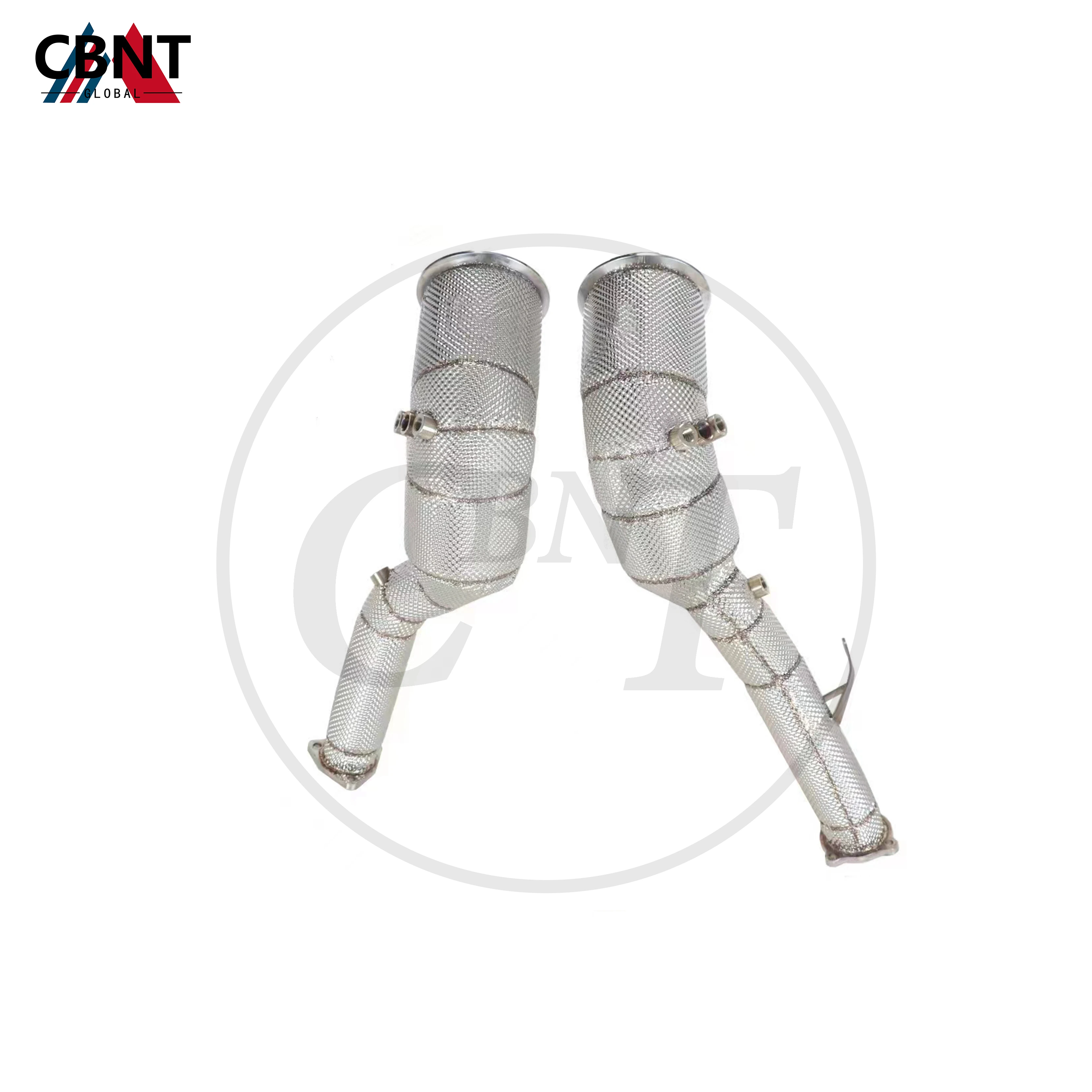 

CBNT Downpipe with Catalytic Converter Tuning Exhaust-header Pipe with Heat Shield Exhaust System for Porsche Macan GTS 2.9T