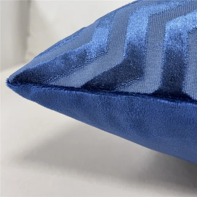Tavaszi Színek Jacquard Geometriai Párna Borítója Kanapé Dekoratív Vágó Bársonyos Dobás Párnahuzat A Gyárból - Image 6