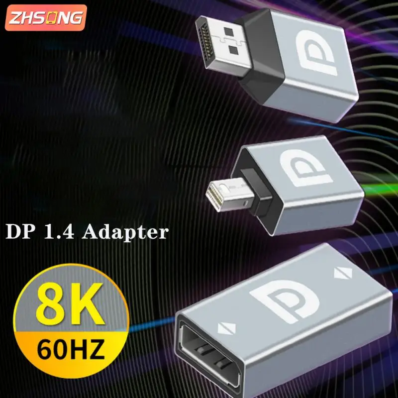 

ZHSONG DP 1.4 HDTV-compatible Adapter Converter Female to Male Mini Display Port 4K Video For Laptop Computer Monitor Projector