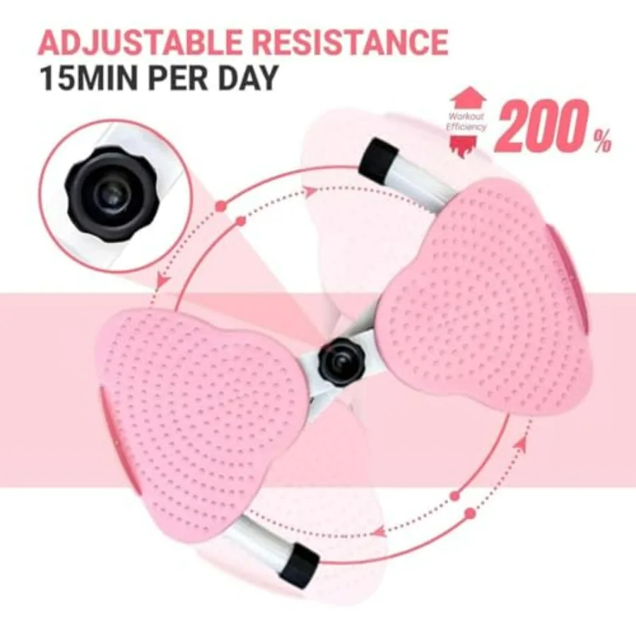 Twister Adjustable Twisting Board for Women and Men Home Gym Equipment Noiseless Twister 330 lbs Load Capacity Digital Display