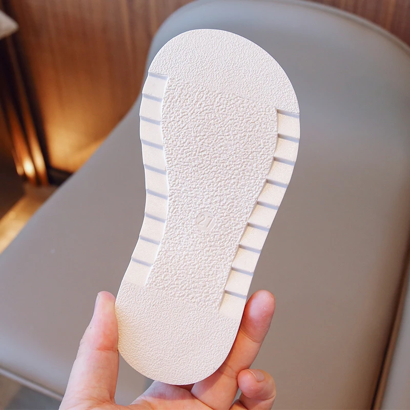 Girls Non Slip Summer Sandals Beige Black High Top Beach Shoes