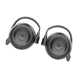 Wireless Bluetooth Ear Hook Earbuds with Enhanced Bass and Long - Lasting Rechargeable Battery (Black)