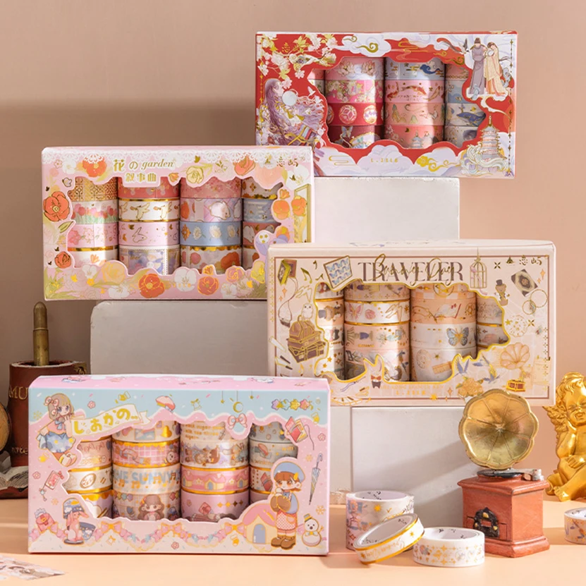

Washi Tape 20 pcs Set Vintage Washitape Stickers Scrapbooking Art Supplies Papeleria Kawaii Masking Tape Decorative Stationery