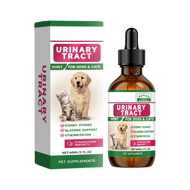 Multivitamin 60ML Pet Supplement Drop for Urinary Tract Kidney Stone Remove