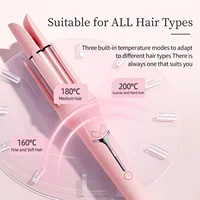 Fer à boucler automatique 32 mm, sans tiraillement de cheveux, anti-brûlure, 3 réglages de température, faible consommation, sûr pour dortoir 4