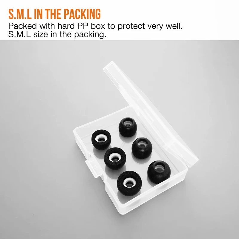 Memory Foam Eartips Compatible With JBL Reflect Flow & Reflect Flow Pro + & Reflect Mini NC & Reflect Aero TWS Earbuds Earpads