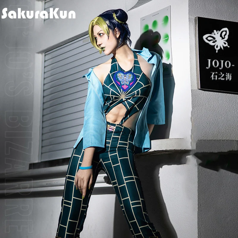 

Kujo Jolyne Costume Cosplay Set JOJO's Bizarre Adventure Stone Role Parts Cosplay Full Suit