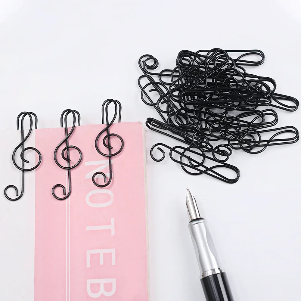 Paper Clips 20Pcs Creative Music Paper Clips Musical Notes Paper Clip Holder Clamps Bookmark Office School Stationary Students Gift