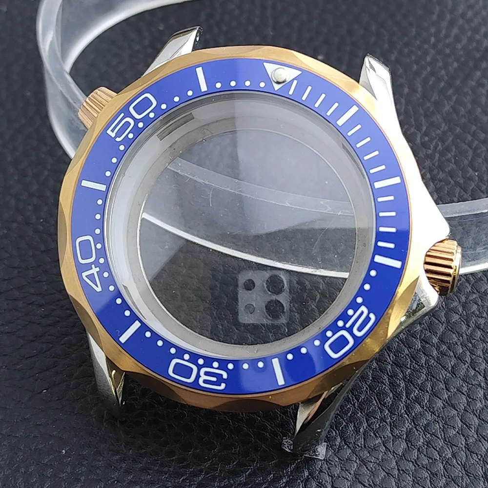 Premium 42mm Men's Watch Case with Sapphire Glass and 20mm Strap - Complete Watch Accessory Set with Box