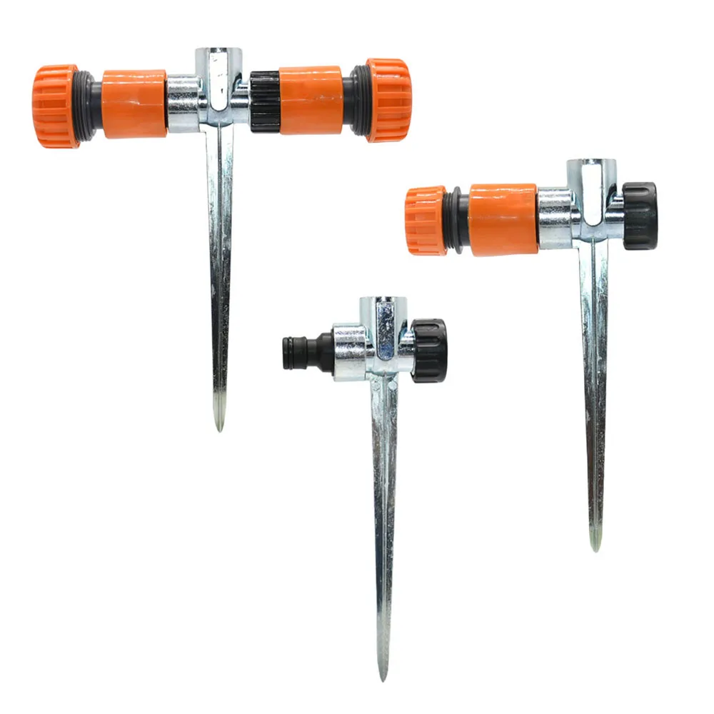 Garden Watering Nozzle Support Metal 1/2" Female Thread Sprinkler Spike Plastic Pile Into The Ground Drip Irrigation Fittings plants irrigation kits plant waterer drip irrigation spike garden irrigation nozzle drip irrigation irrigation fittings