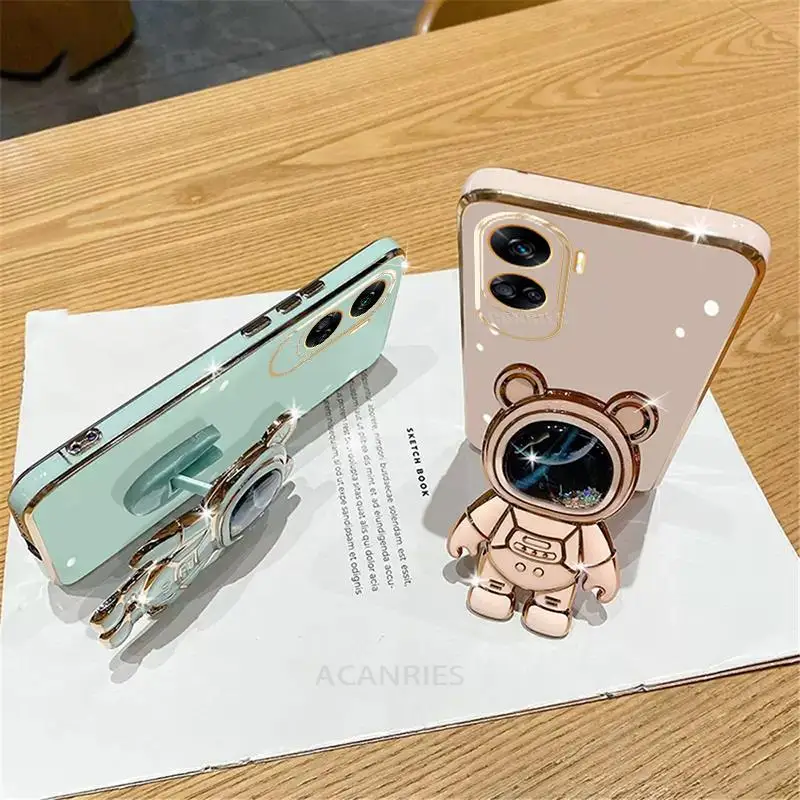 Glitter Quicksand Plating Silicone Stand Case with Holder