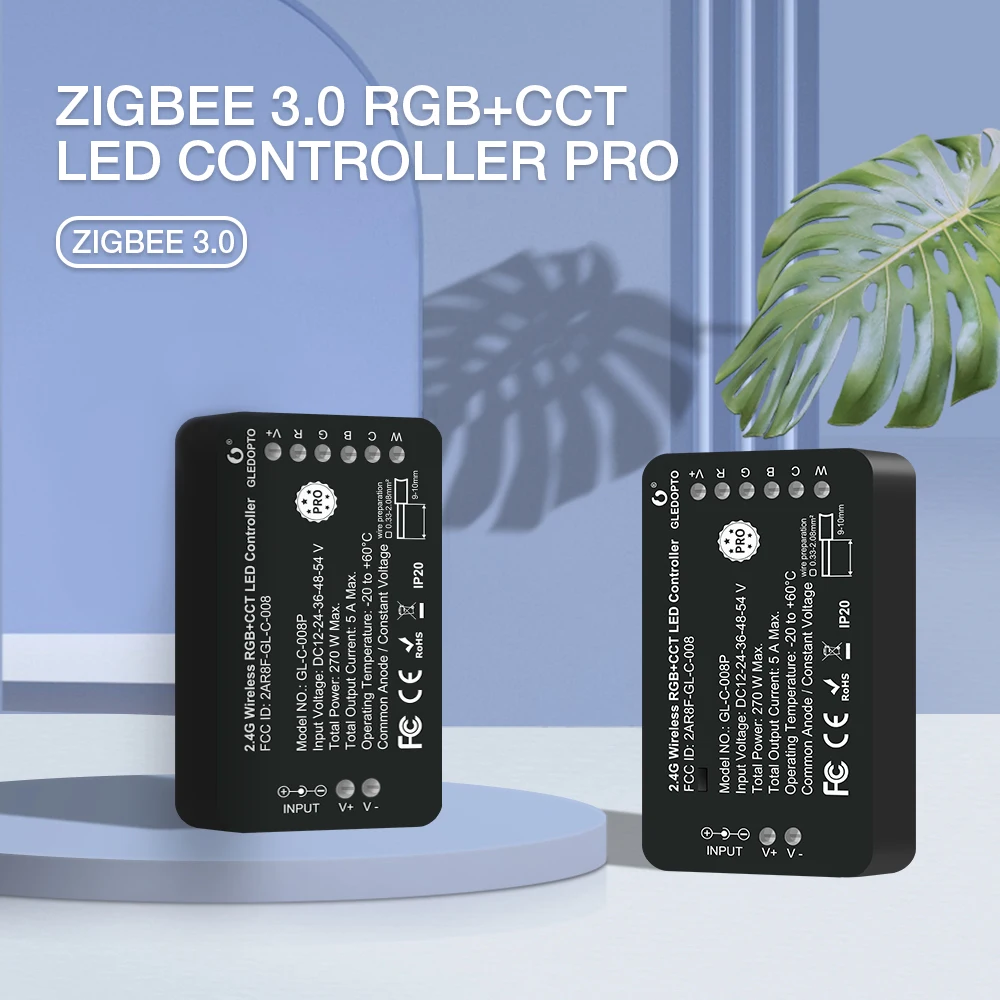 Gledopto Zigbee 3.0 Smart Home Pro Rgbcct Led Strip Light Controller Adatto Per Tv Retroilluminazione Camera Da Letto Soggiorno Cucina