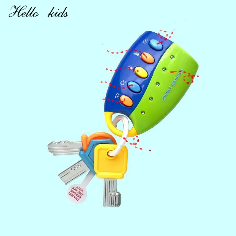 Baby Toy Musical Car Key Vocal Smart Remote Car Voices Pretend Play Educational Toys For Children Baby Music Toys 5