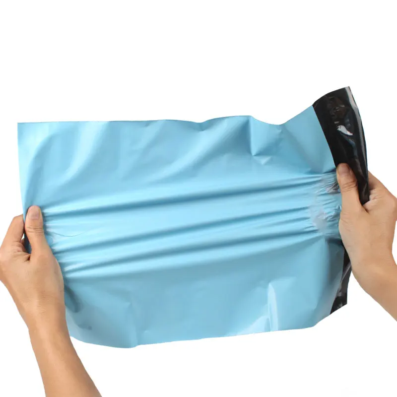 INPLUSTOP 블루 익스프레스 메일 링 가방 폴리 배송 방수 블루 운송 의류 보관 주머니 Thicken Courier Bags