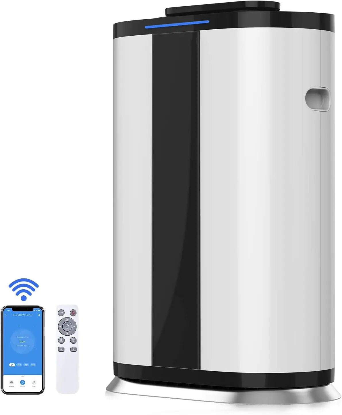 

Purifier with Smart WiFi, PM2.5 Monitor and H13 True HEPA Filter for Large Room up to 3000 sq.ft, Captures 99.9%