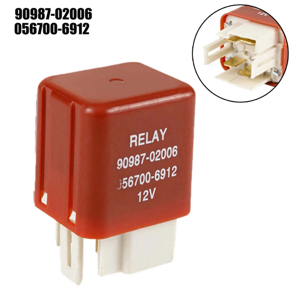 

For Toyota For Landcruiser 75, 80, 60 Series 1pc 12V 4Pin Water Tank Fan Relay Brand New, High Quality Plastic 90987-02006