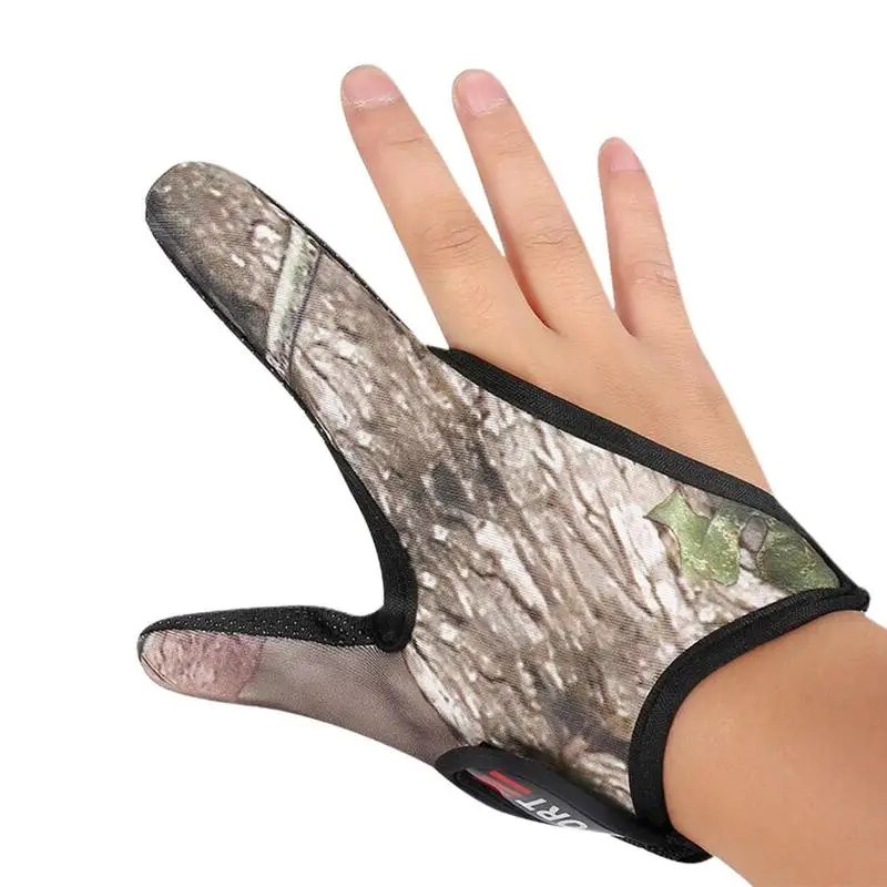 Outdoor NonSlip Fishing Gloves Protector Two Finger Anticut Fishing