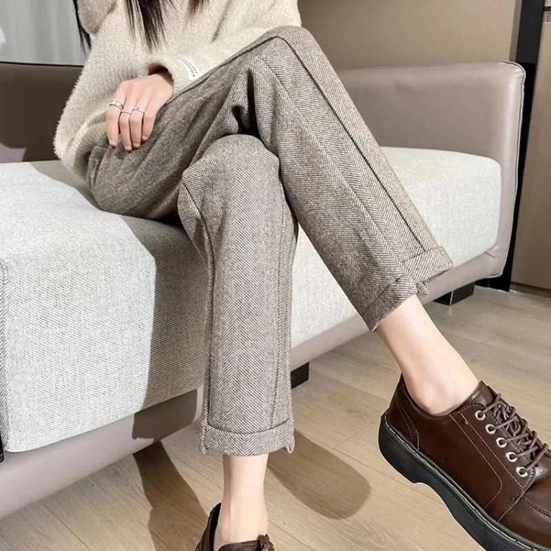 GA color u autumn and winter u [herringbone woolen [without velvet]]