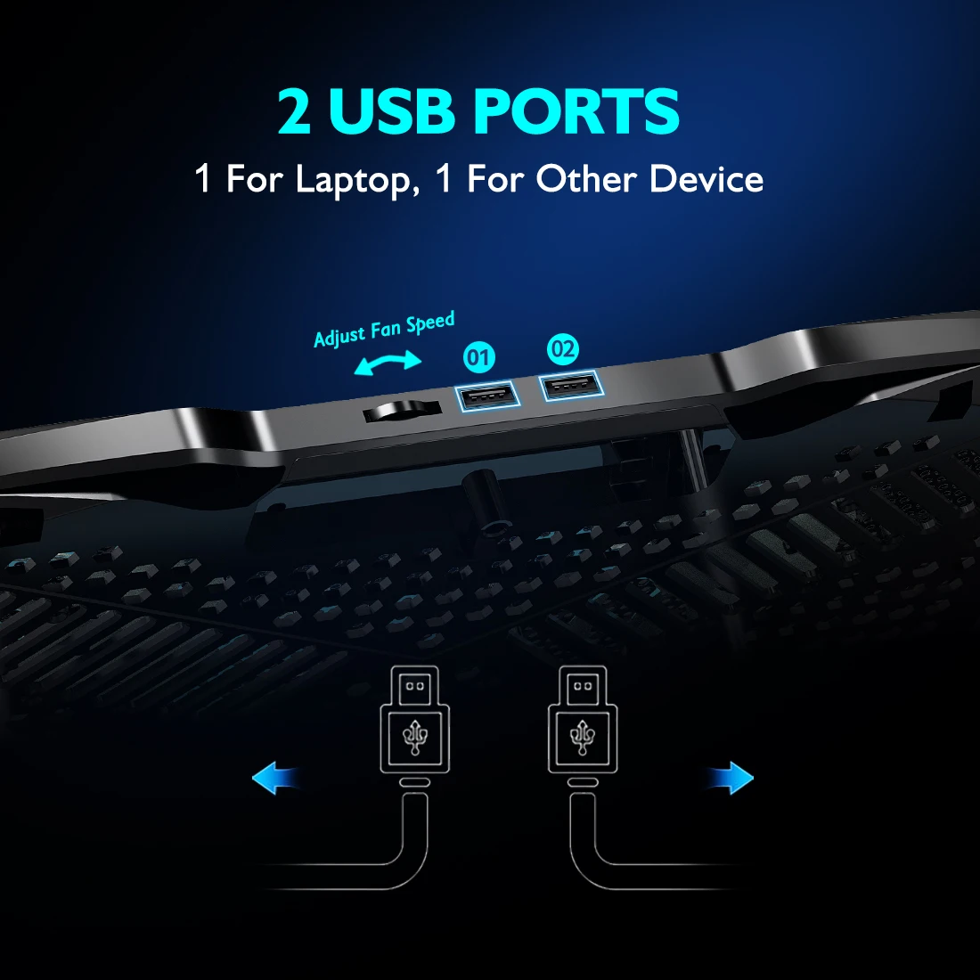 Adjustable Laptop Cooling Pad 6