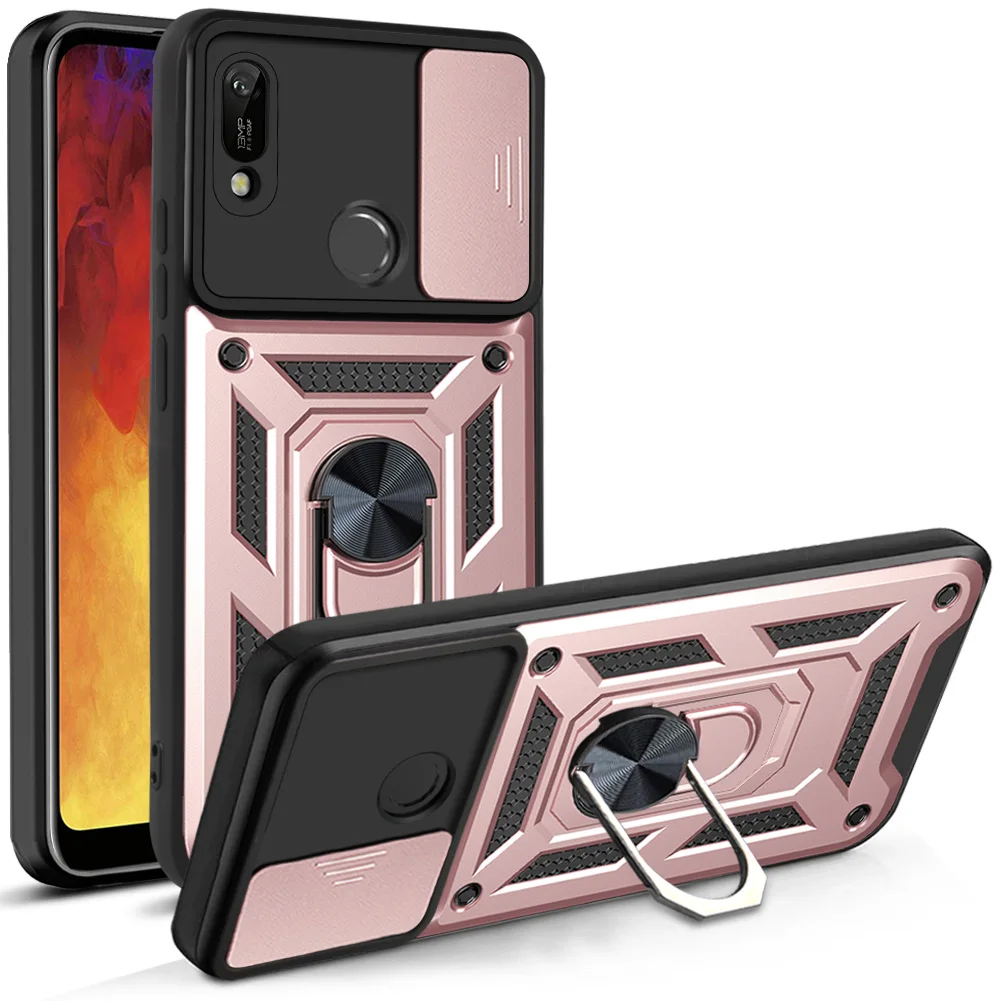 

Чехол для Huawei Nova Y61, Y90, Y70 Plus, задняя крышка для Honor X9, X7a, X8a, Play 30 Plus, магнитное кольцо, подставка-держатель, Противоударная Броня