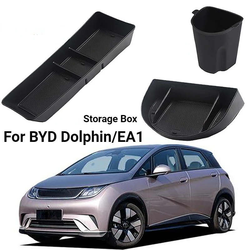 Car Storage Box For BYD Dolphin Central Control Storage Sundries Box Byd EA1 Water Cup Holde Rear Screen Storage Box Accessories