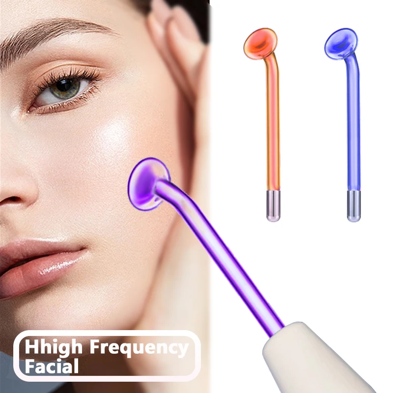 High Frequency Facial Therapy Wand For Face Anti Aging Acne Electrotherapy Glass Massager