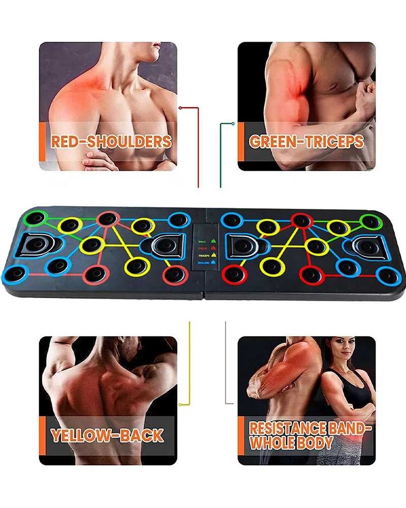 Planche à Pompe Push Up Board Pliable Multifonction Push-up