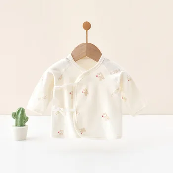 سترة AYNIGIELL لحديثي الولادة من عمر 0 إلى 3 أمتار لغرفة التسليم، سترة مناسبة للأطفال من القطن الخالص الناعم للأطفال الذكور والإناث 2