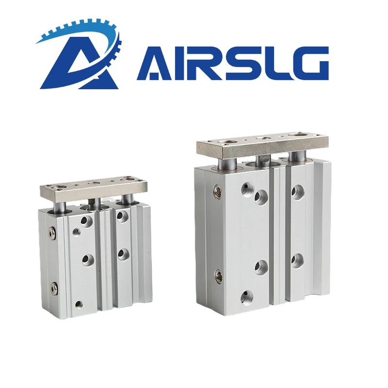 Cilindro A 3 Assi A 3 Aste Con Asta Di Guida Serie Tcl Alesaggio 12 16 20 25 32 50 40 63 Corsa 10 20 25 30 40 50 60 75 80 100 125 150 200