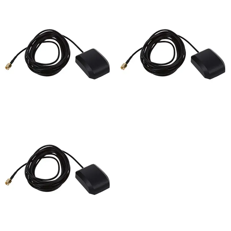 LA-3Pcs 3미터 RP-SMA 남성용 GPS 액티브 안테나 케이블 커넥터 어댑터 3-5V
