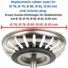 5Pcs Kitchen Sink Rubber Seal For Franke Basket Strainer Plug Kitchen Bathroom Sink Drain Seal Gasket 6