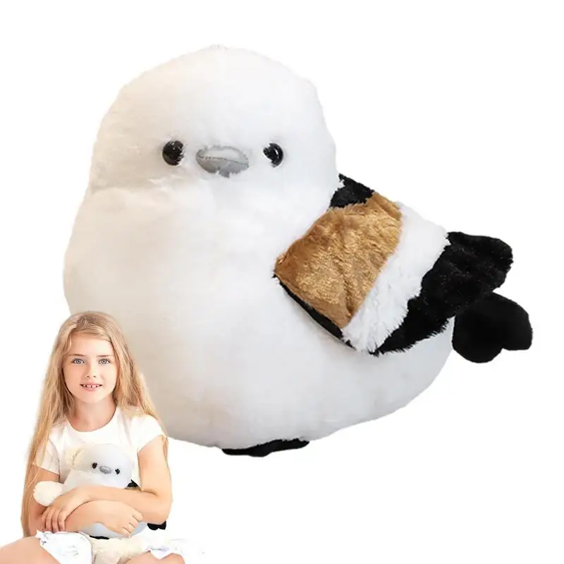 

Stuffed Bird Plush Toy Tilted Head Titmouse Plush Doll Portable Cute Throw Pillow For Bed Couch Decoration Soft Animal Toy Boys