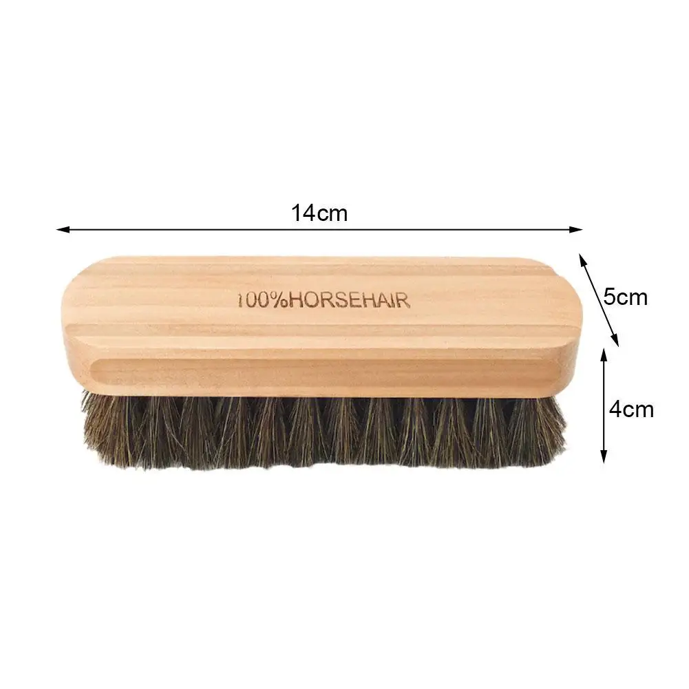 Horsehair Cleaning Brush Soft Horsehair Leather Cleaning Brush Genuine Horsehair Detailing Brush For Car Cleaning And Washing Car Interior Detailing Tool