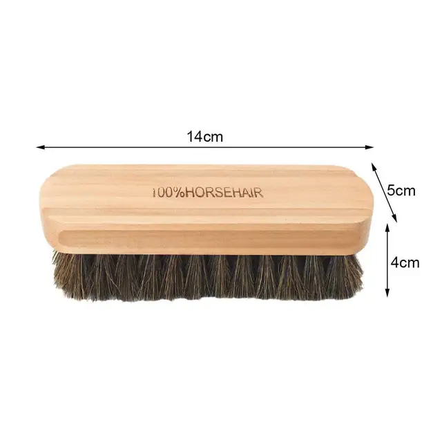Brosse à livres en cuir de crin de cheval doux, véritable, outil de détail intérieur de voiture, livres et lavage 6