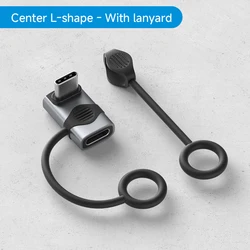 Hagibis 240W 8K USB-C to USB-C 90-Degree Adapter (Lanyard Center L)