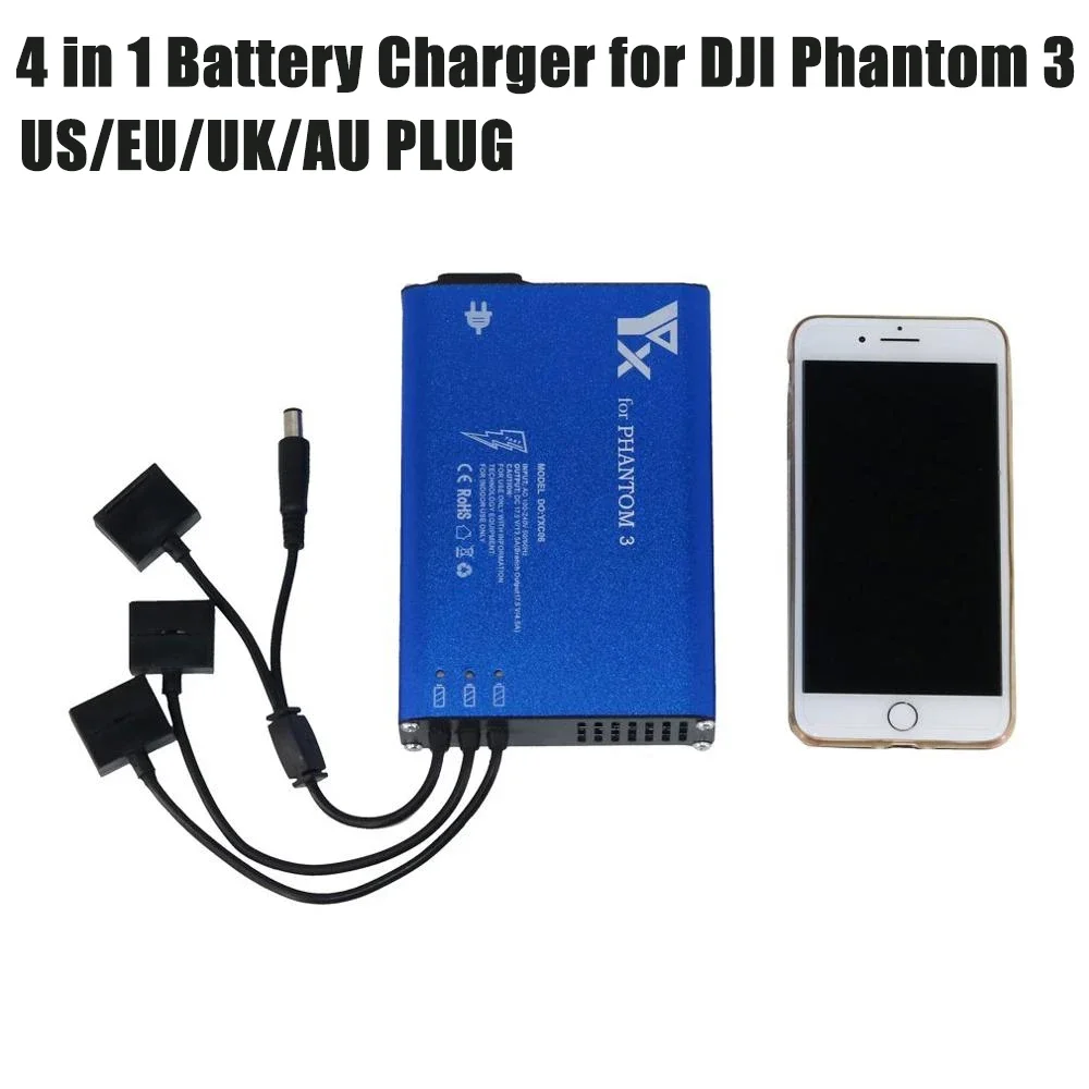 Nuova Batteria Del Mozzo Di Alimentazione Parallela 4 In 1 Per Dji Phantom 3 Controller Charger Standard Professional Advanced Se Fpv Drone