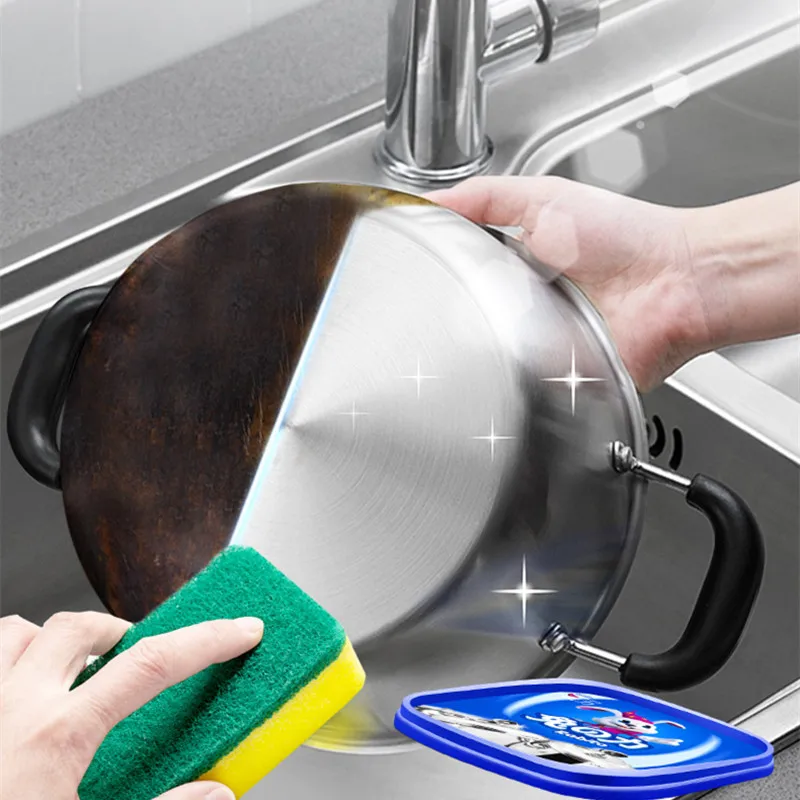 Stainless Steel Cleaning Paste Wash Pot Bottom Black Scale Kitchen Oil Stain Removal Powerful Artifact Multi-functional Cleaner