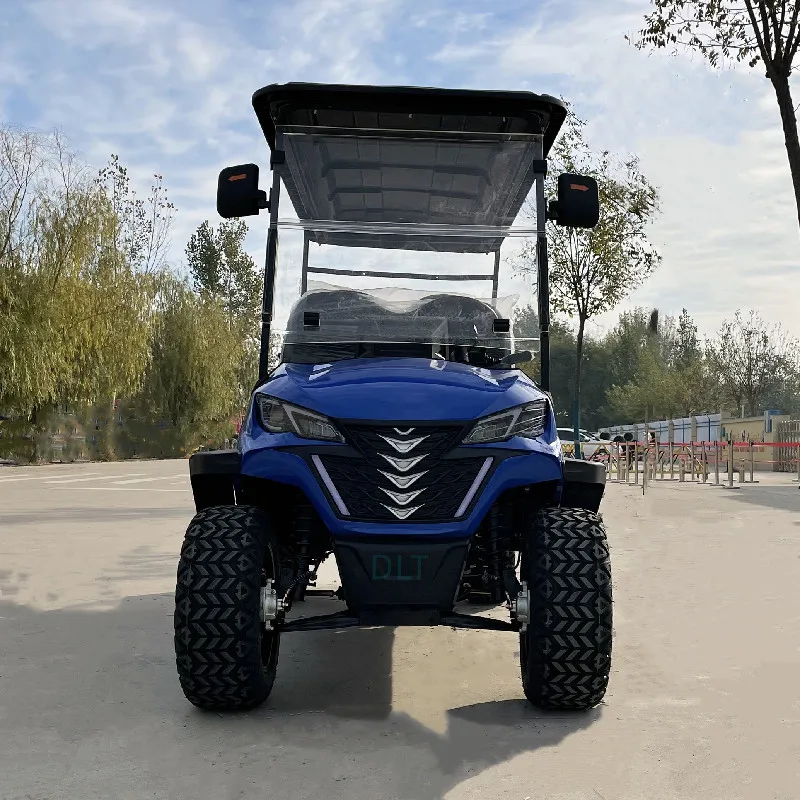 Carrello Da Golf A 6 Posti Motore 5Kw Freno A Disco A Sospensione Indipendente Pneumatici Da 14 Pollici Carrello Da Golf Elettrico Fornitore Carrello 