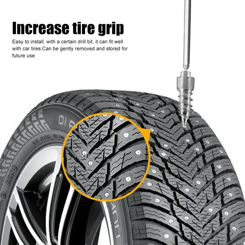 Anti-skid Screw Nails 10-20pcs for Snow Soles Auto Car Motorcycle Bike Truck Off-road Tyre Anti-slip Anti-ice Spikes Alloy Nail ice gripper spike