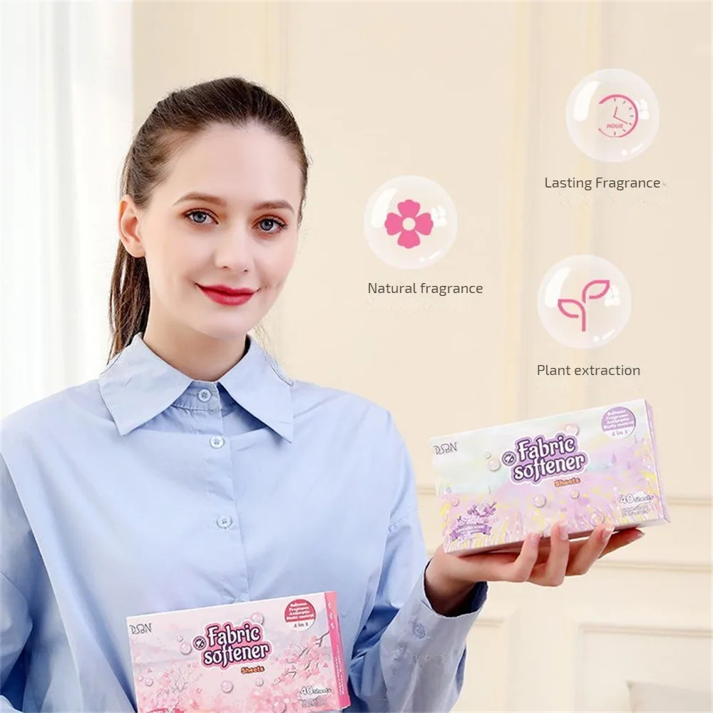 Fabric Softener Sheets Dryer Suitable For Laundry Soft Pieces Fragrance Clothes Pieces Soft Fragrance Clothes Paper Aromatherapy Paper