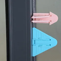 Verrou de sécurité pour porte coulissante et fenêtre, Protection Anti pincement pour enfants 