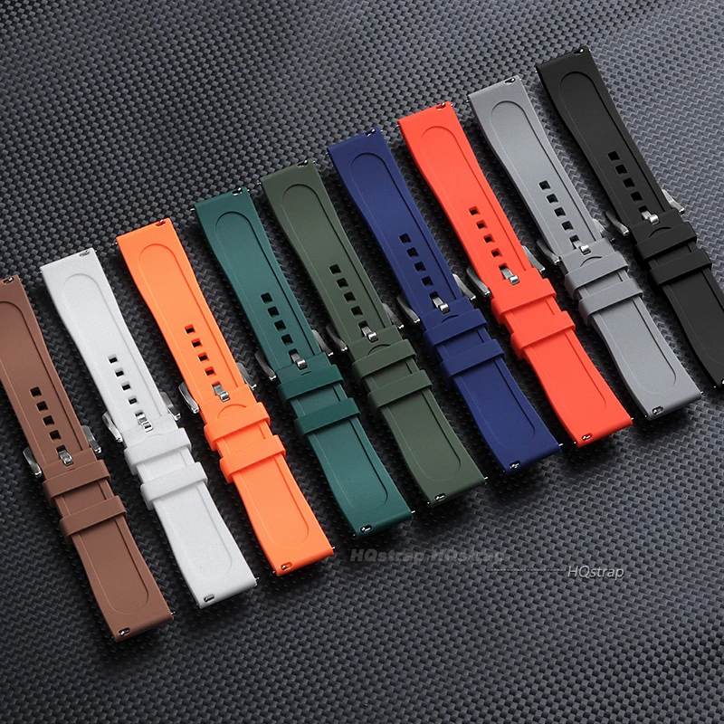 Enhanced Silicone Quick Release Sport Watch Strap - Soft Rubber Band in Vibrant Colors