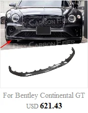 Carbon Fiber Front Lip Rear Spoiler Side Skirts Trunk Rear Wing Body Kits O Style for Bentley Continental GT 2015-2017/2018-2021 - - Racext 17