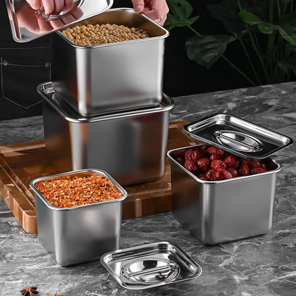 Food Grade Steel Airtight Spice Jar Set - 2025 Kitchen Oil Storage Containers