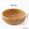 Handwoven Rectangular Rattan Wicker Basket Fruit Tea Snack Bread Picnic Cosmetic Storage Box Kitchen Supplies Household Tools 6