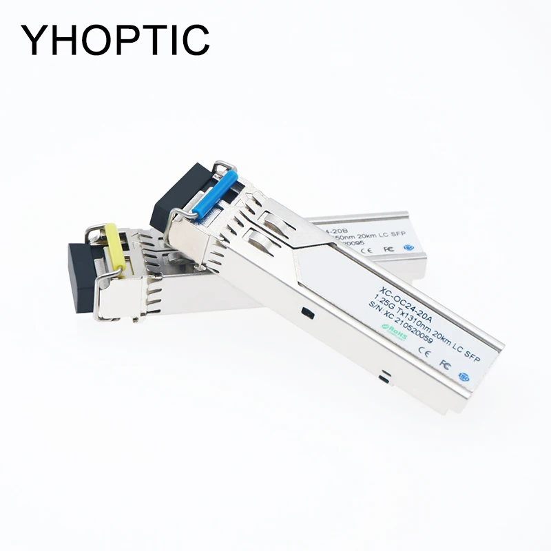 Connettore Lc-Simplex 1.25G, Modulo Sfp 20Km 1310Nm 1550Nm Single Mode Single Fiber, Cisco, Mikrotik, Switch Gigabit Ethernet