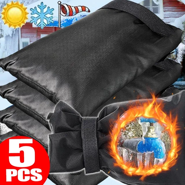 ปลอกหุ้มก๊อกน้ำกลางแจ้งสำหรับฤดูหนาว ป้องกันการแข็งตัว ปลอกก๊อกน้ำแบบหนาสำหรับสวน กันน้ำ ปลอกหุ้มก๊อกน้ำแบบกันความร้อน 1